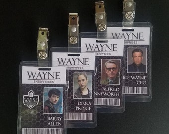 Wayne Enterprises ID Badges Inspired By Batman and Justice League