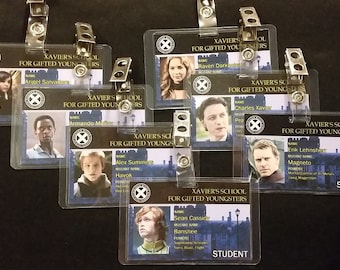Xavier's School for Gifted Youngsters ID Badges (X-Men First Class)
