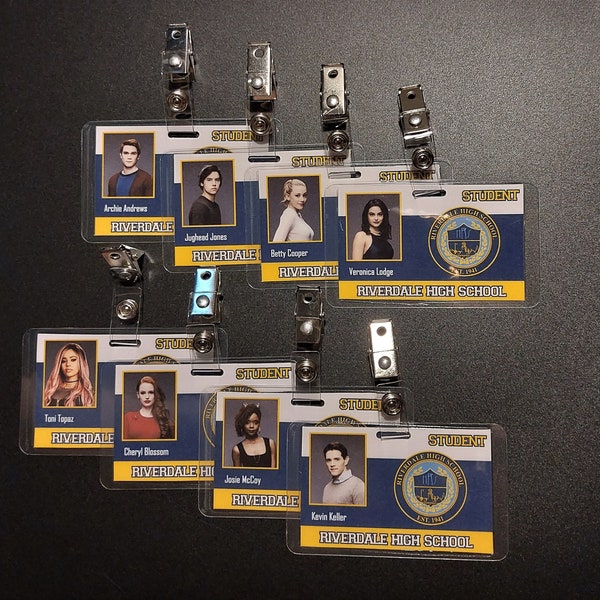 Riverdale High School Student ID Badges Inspired by the TV Show Riverdale and Archie Comics