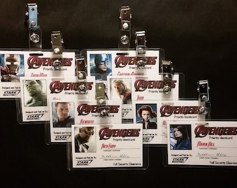 Avengers Membership ID Badges