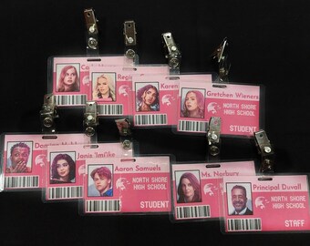 North Shore High School Student ID Badges Inspired by Mean Girls The Musical Movie