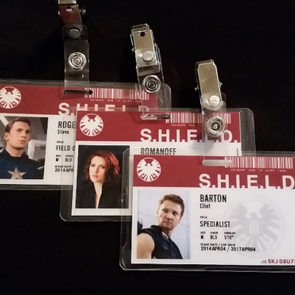 Avengers ID Badges