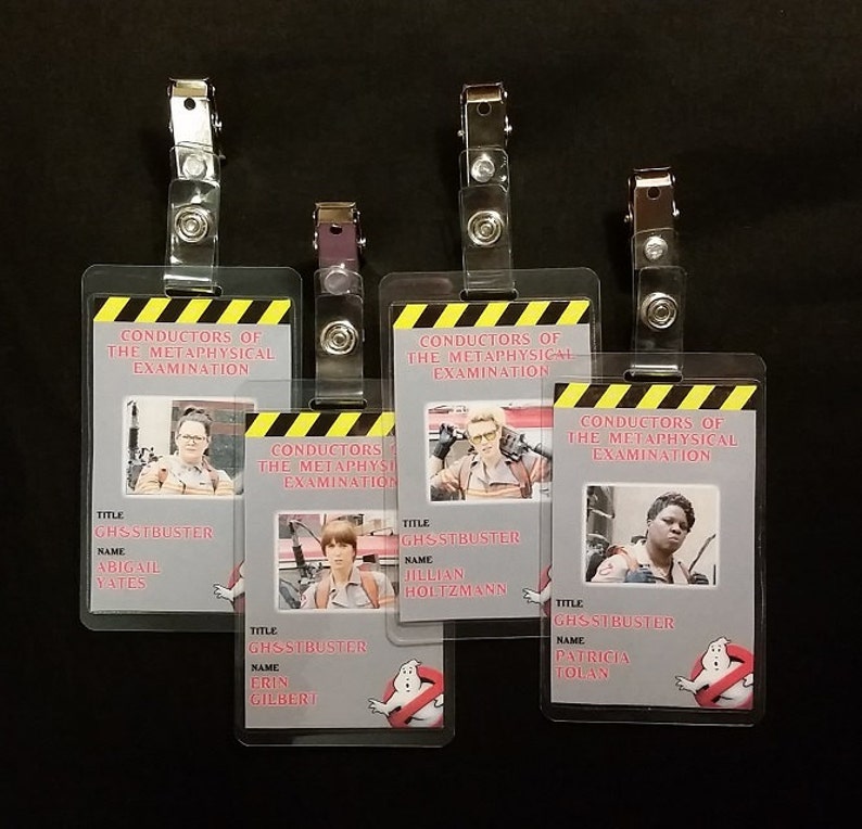 Ghostbusters 2016 ID Badges Etsy