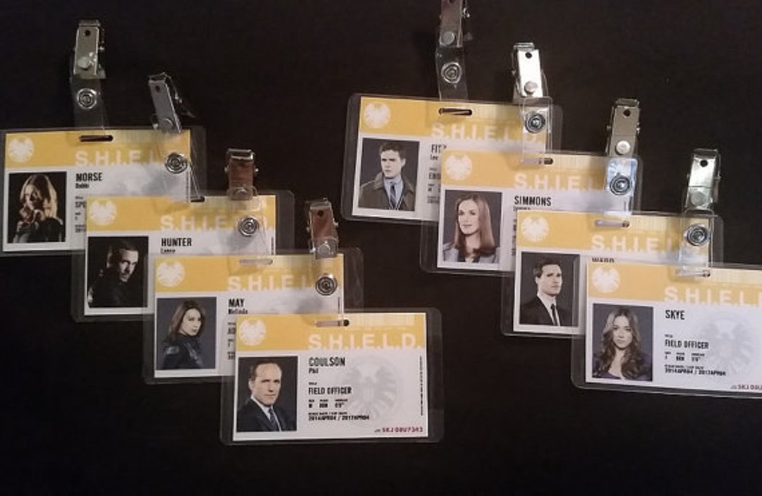 Marvel's Agents of Shield ID Badges Etsy
