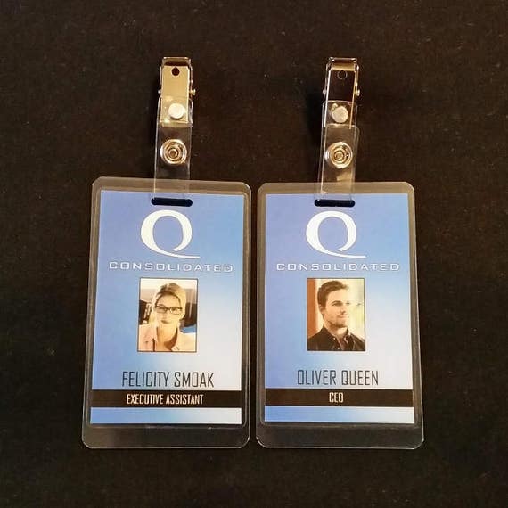 Felicity Smoak Queen Consolidated ID Badges Inspired by Arrow - Etsy Denmark