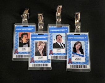 Stark Industries and Hammer Tech ID Badges Inspired by Marvel's Iron Man and Avengers Movies