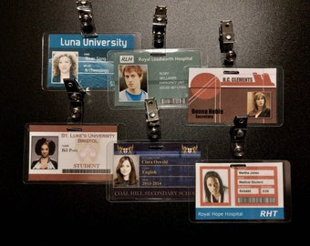 Doctor Who ID Cards For Various Different Characters Inspired By the Show