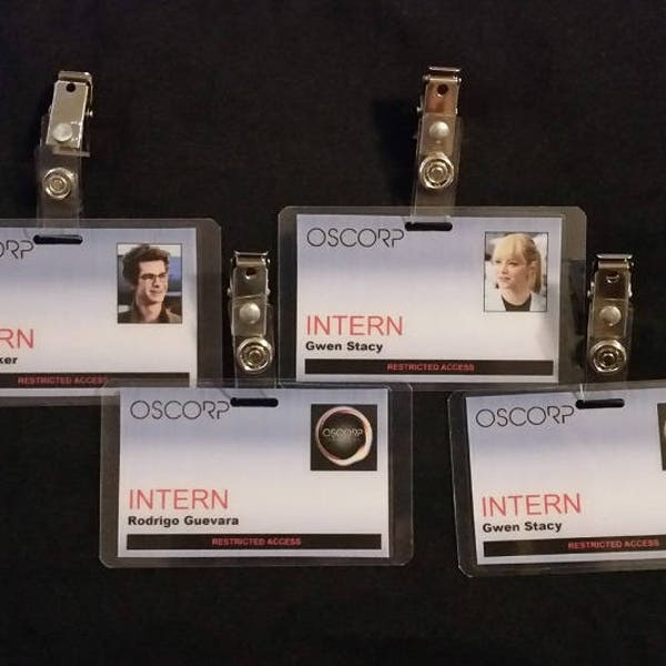 OSCORP Intern ID Badges Inspired by The Amazing Spider-Man