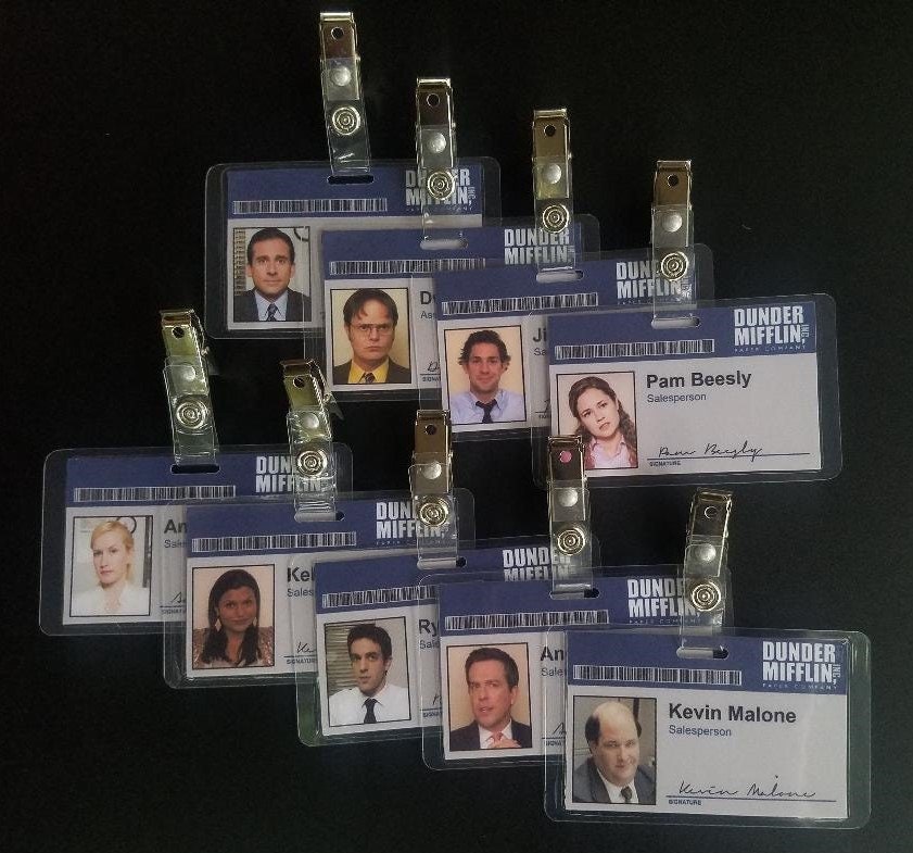 The Office Inspired - Dunder Mifflin Employee ID Badge - Pam Halpert - Epic  IDs