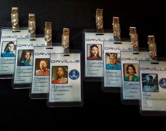 The Orville Crew Member ID Badges Inspired by the Show