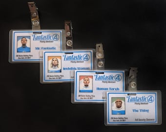 Fantastic Four Membership ID Badges