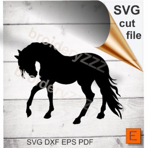 Image clipart cheval svg pour machines de découpe de vinyle, impression et travaux manuels. Modèle d'équitation, art équin de modèle de silhouette équestre d'amant de cheval