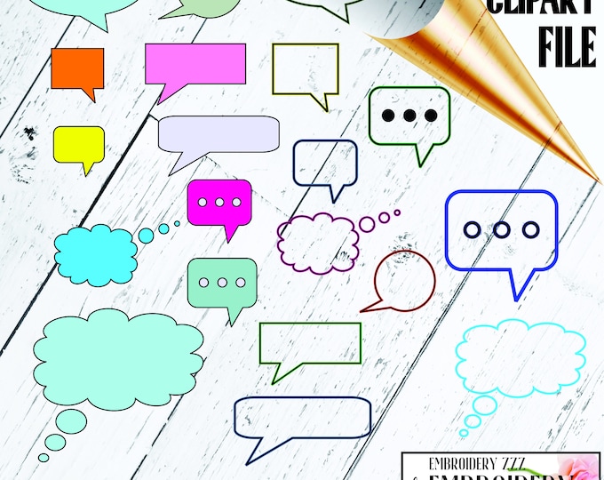 Speech Bubble Svg, Chat Box Svg, Text Box Svg, Png, Pdf - Etsy Canada
