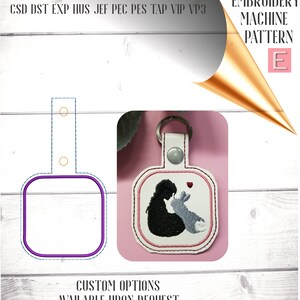 ITH Snap Tab Key Fob Design Blanks Set. Embroidery in the Hoop Key ...