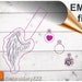 ITH Snap Tab Key Fob Design. Embroidery in the Hoop Angel Wing Key ...