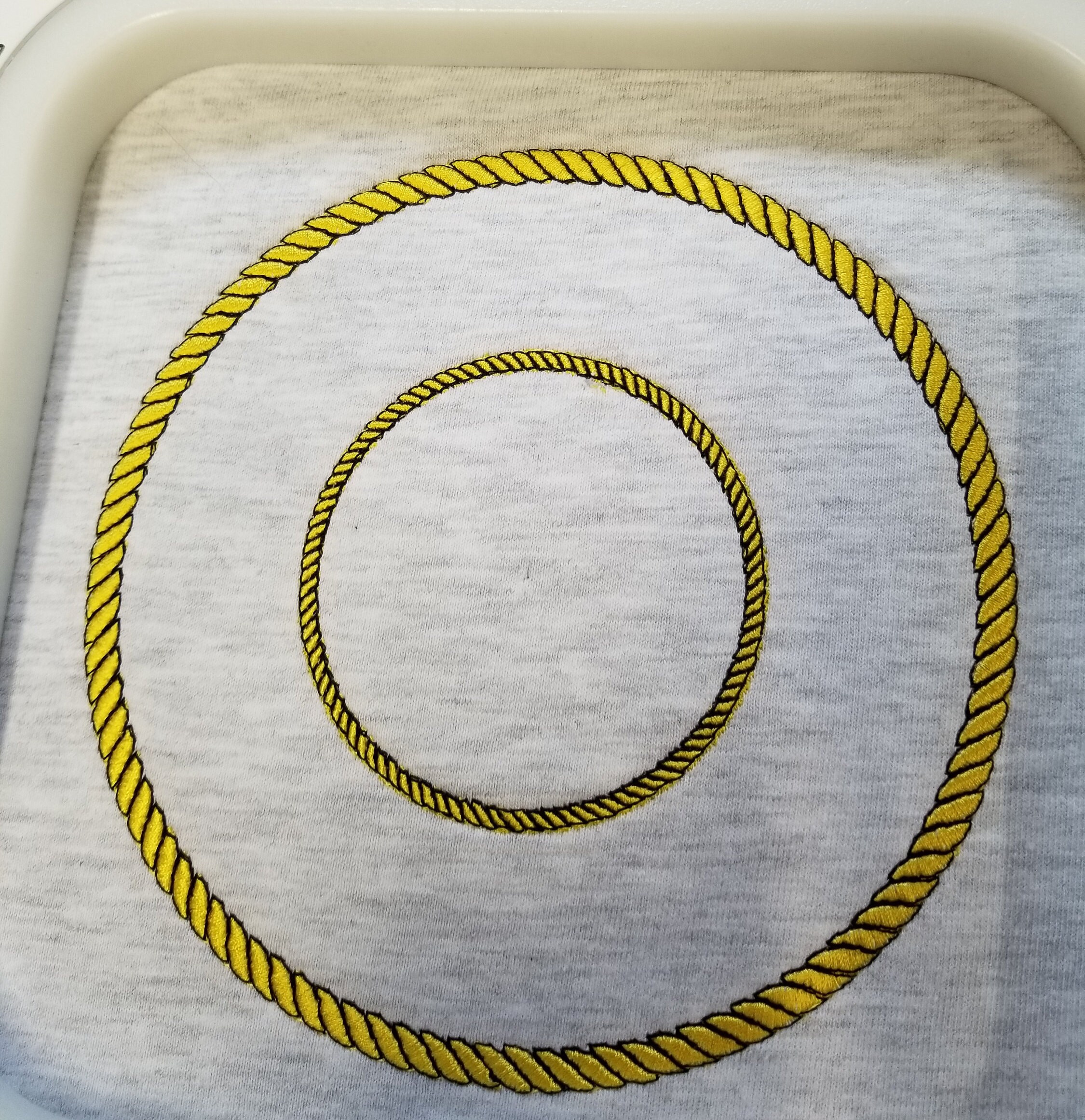 Machine Embroidery Rope Frame Rope Circle Embroidery Frame, Applique Border Design (digital Download ...