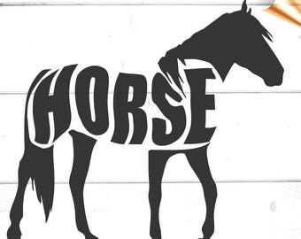 horse svg cut file design Equestrian word art horse lover printable for Silhouette and cricut cutting machines, vector horse riding clipart