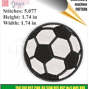 Soccer Ball Embroidery Design: Fast Stitch Sports Symbol (Digital Download)