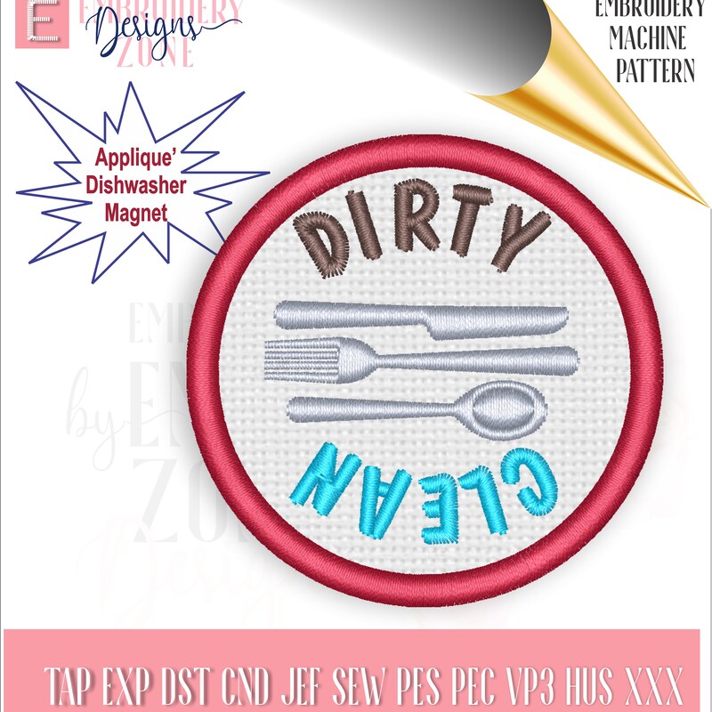 Dishwasher Magnet Clean Dirty - Etsy