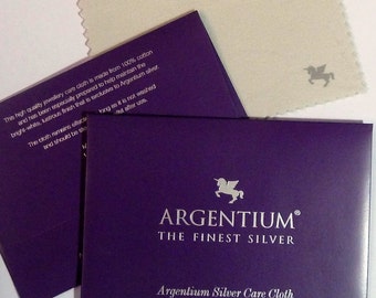 Argentium Silver Care Cloth - high quality jewellery care cloth - 100% cotton - made in England - formulated especially for Argentium silver