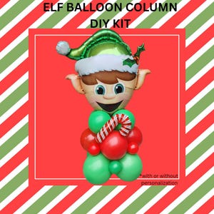 Elf Balloon Column DIY Kit | “I’m Back” Elf Arrival Decoration | Christmas Party Display