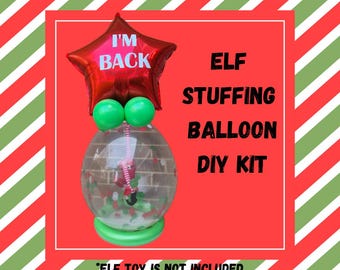 Kit de globos personalizados para la llegada del elfo / Globo para armar uno mismo