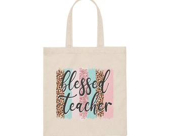 Blessed teacher Canvas Tote Bag