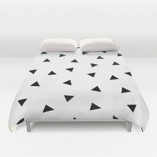 black and white kids bedding kids room 50 triangles duvet cover twin queen king kids room decor girls etsy black and white kids bedding kids room 50 triangles duvet cover twin queen king kids room decor girls etsy