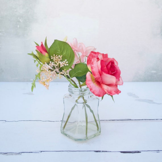 Faux Rose Hyrandrea Bouquet Fleurs Artificielles éternelle Fleurs Bouquet De Soie Cadeau Pour Maman Cadeau Sous 25 Bouquet Champêtre