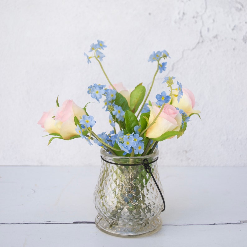 Me Nots Bouquet Faux Flowers Silk flowers Faux Etsy