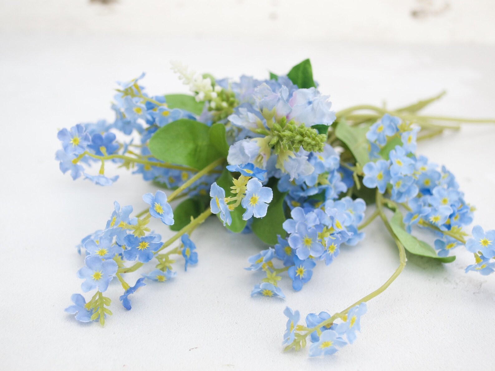 Me Nots Faux Flowers Silk flowers Faux Bouquet Etsy