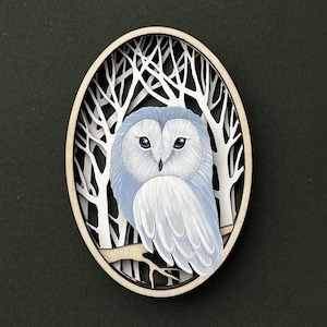 Gufo in formato SVG gufo ornamento uccello in formato SVG gufo arte uccello arte uccello ornamenti foresta parete arte file tagliati al laser