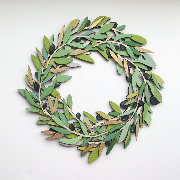 Olive wreath svg front door wreath leaves svg laurel wreath svg