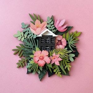 Planta svg ornamento de casa monstera corte a laser decoração de plantas botânica arte de parede 3d svg
