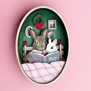 Bunny SVG coniglietto di Pasqua coniglietto ornamento coniglio SVG file tagliati al laser ornamenti di Natale Natale SVG