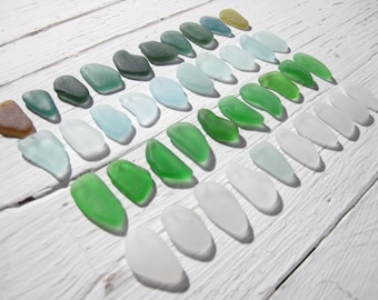 Longish 18-23 mm Various Colors Longish Top Drilled Sea Glass, 40 Genuine Top drilled Seaglass, Bulk Drilled Sea Glass, Jewelry supplies