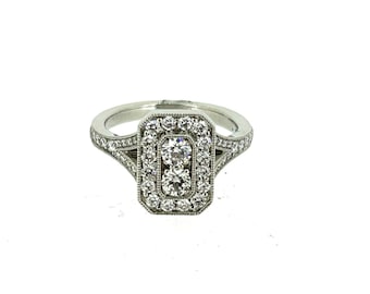 18ct White Gold & Diamond Ring/ White Gold Ring/Diamond Ring/Engagement Ring.