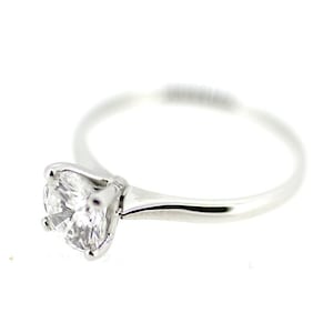 Platinum Round Brilliant Solitaire Ring / Platinum Engagement Ring / Platinum Diamond Ring / Four Claw Diamond Ring / Classic Diamond Ring