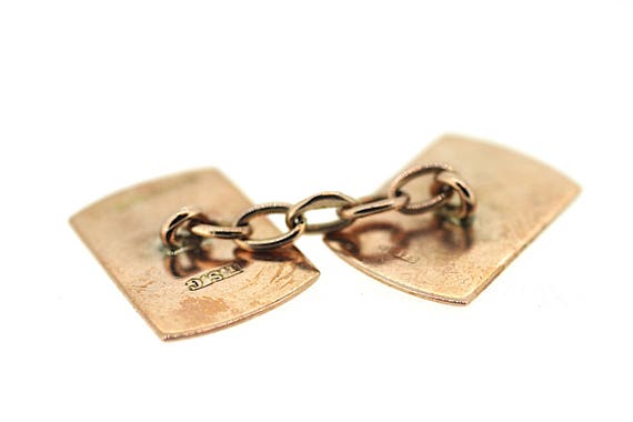 Victorian Rose Gold Cufflinks / Antique Cufflinks… - image 2