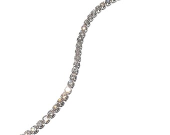 17ct Diamond Tennis Braclet/ 18ct White Gold