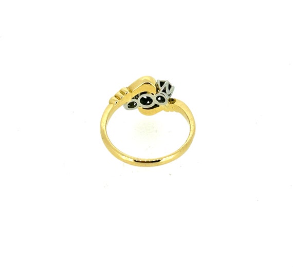 18ct Gold, 0.35ct Diamond Art Deco Ring/Art Deco … - image 3