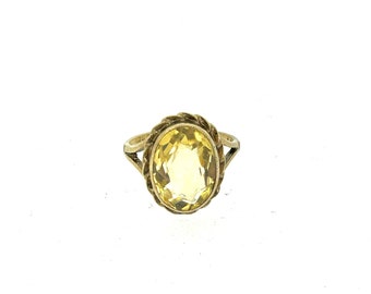 9ct Gold & Citrine Ring/Citrine Jewellery.