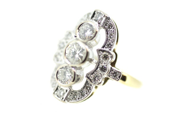 Art Deco Diamond Ring / Art Deco Reproduction Ring