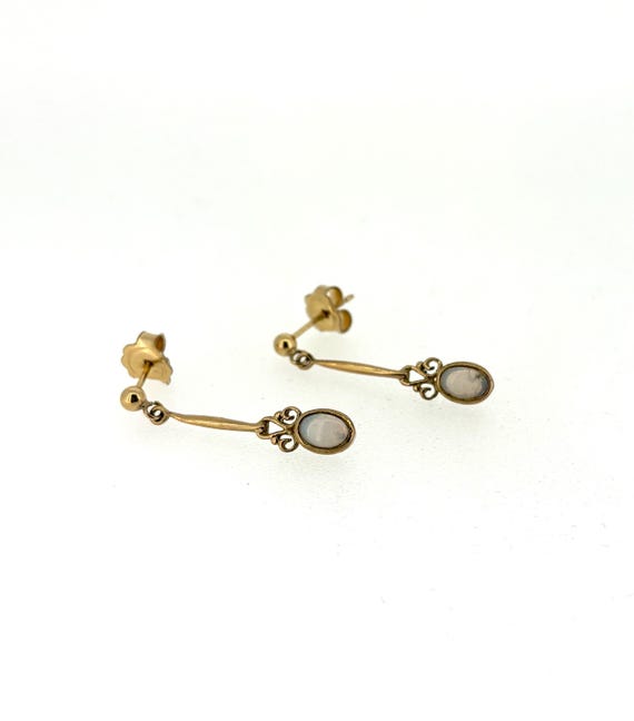 9ct Gold & Opal Earrings/jewellery/9ct yellow gold