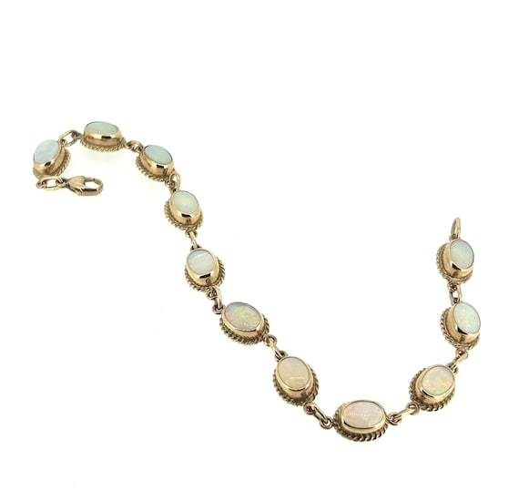 9ct Opal Bracelet/jewellery/yellow gold bracelet