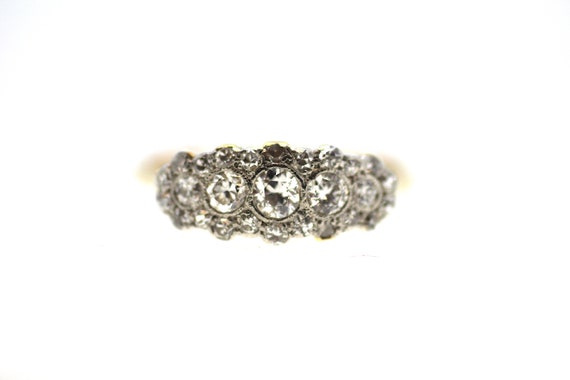 British Art Deco Diamond Ring / Art Deco Ring / Mu