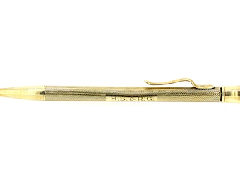 Buy Antique 14 Karat Yellow Gold Engraved Mechanical Pencil Online