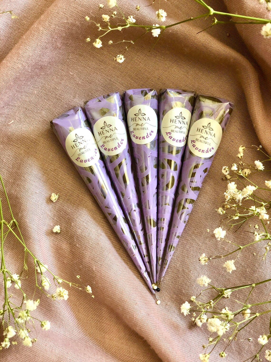 5 Pack Organic Henna Cones, Henna, Mehndi Cones, Eid Henna, Eid Gift