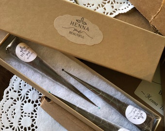 Organic Eucalyptus Henna Cones - Set of 3 - Body Art Temporary Tattoo