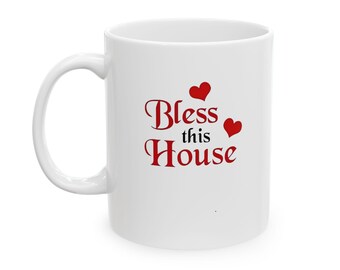 The Original Chi Rho Bless this house mug